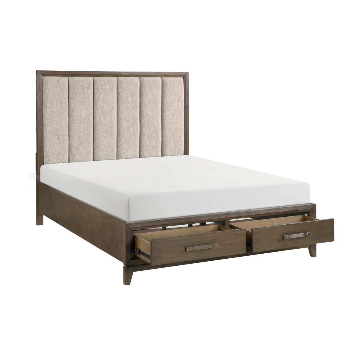 Cambridge California King Platform Bed With Footboard Storage