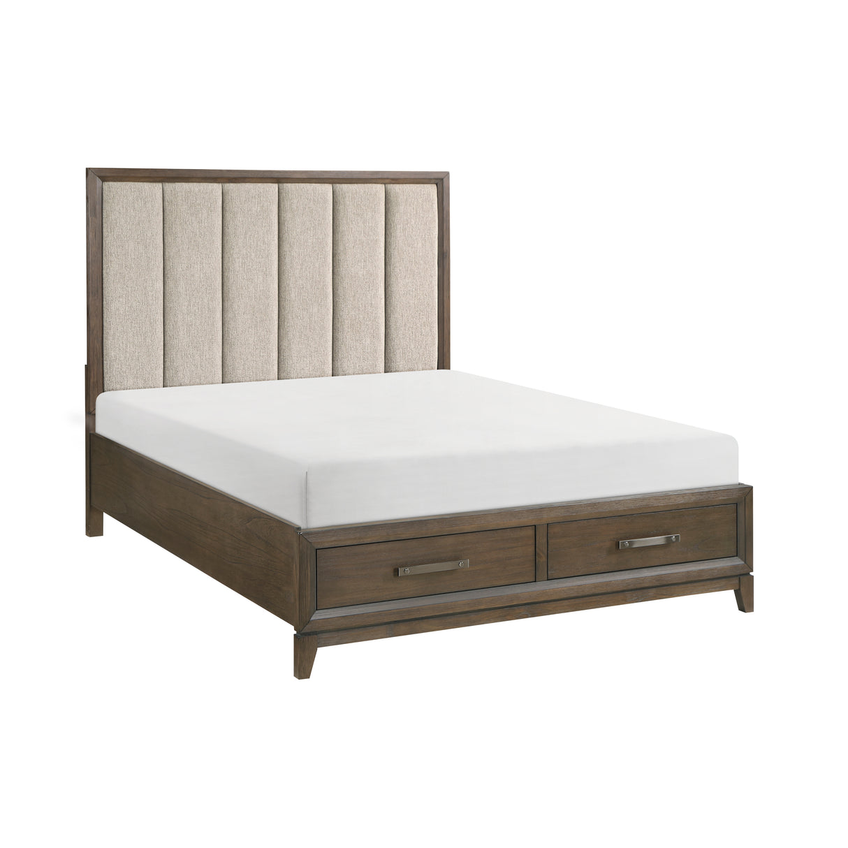 Cambridge California King Platform Bed With Footboard Storage