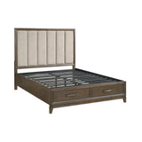 Cambridge California King Platform Bed With Footboard Storage