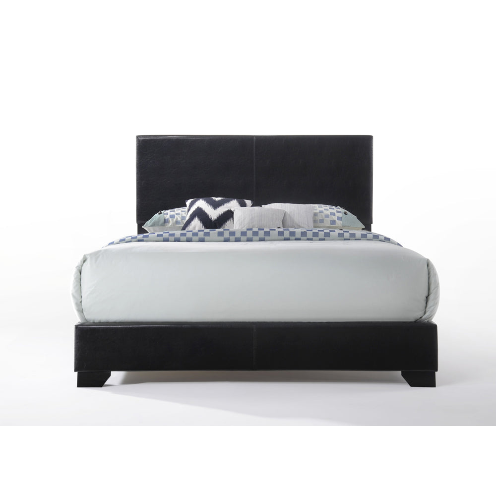 Ireland Black Synthetic Leather Iii Eastern King Bed