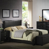 Ireland Black Synthetic Leather Iii Eastern King Bed