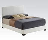 Ireland White Synthetic Leather Iii Full Bed