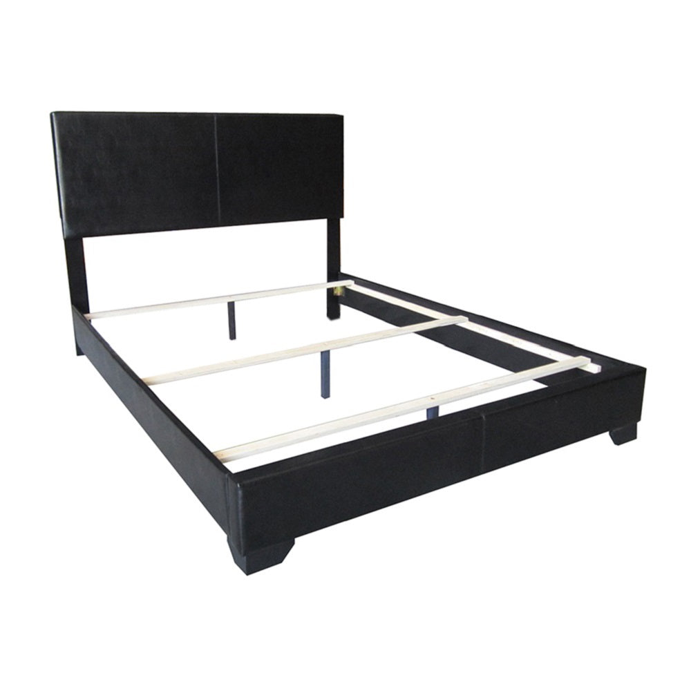 Ireland Black Synthetic Leather Iii Full Bed