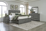 Garretson Gray California King Platform Bed With Footboard Storage