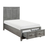 Garretson Twin Platform Bed With Footboard Storage