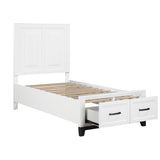 Garretson Twin Platform Bed With Footboard Storage