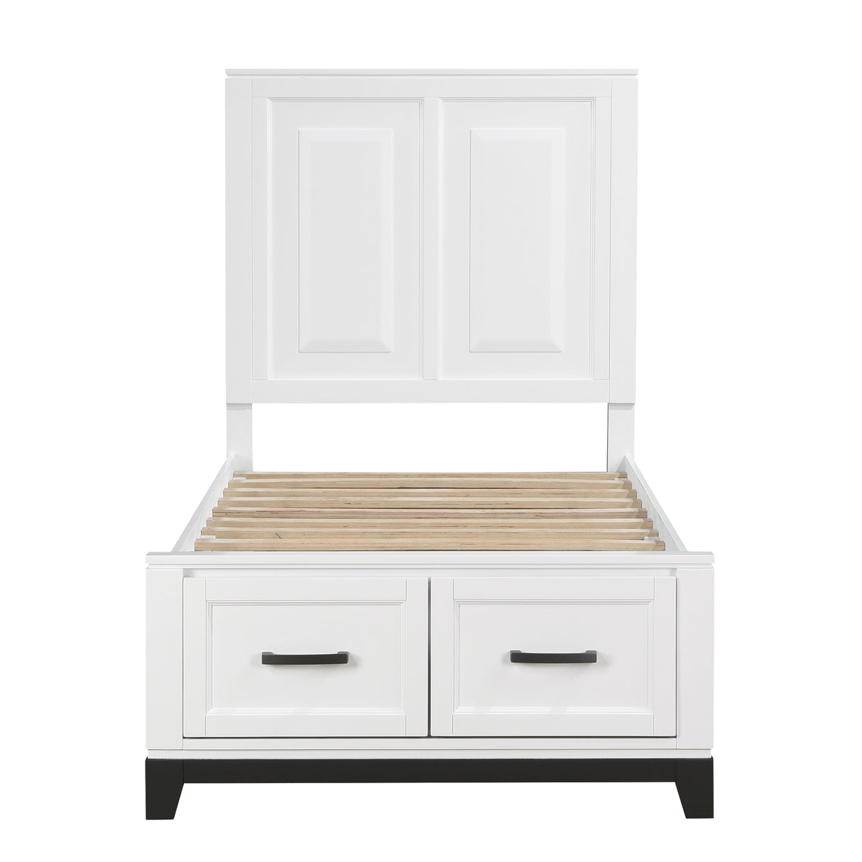 Garretson Twin Platform Bed With Footboard Storage