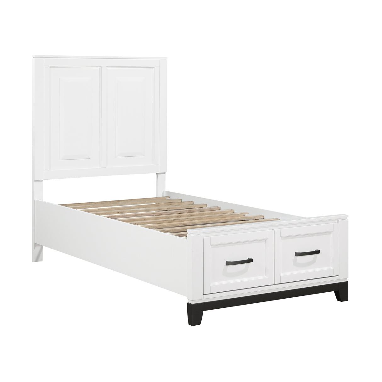 Garretson Twin Platform Bed With Footboard Storage