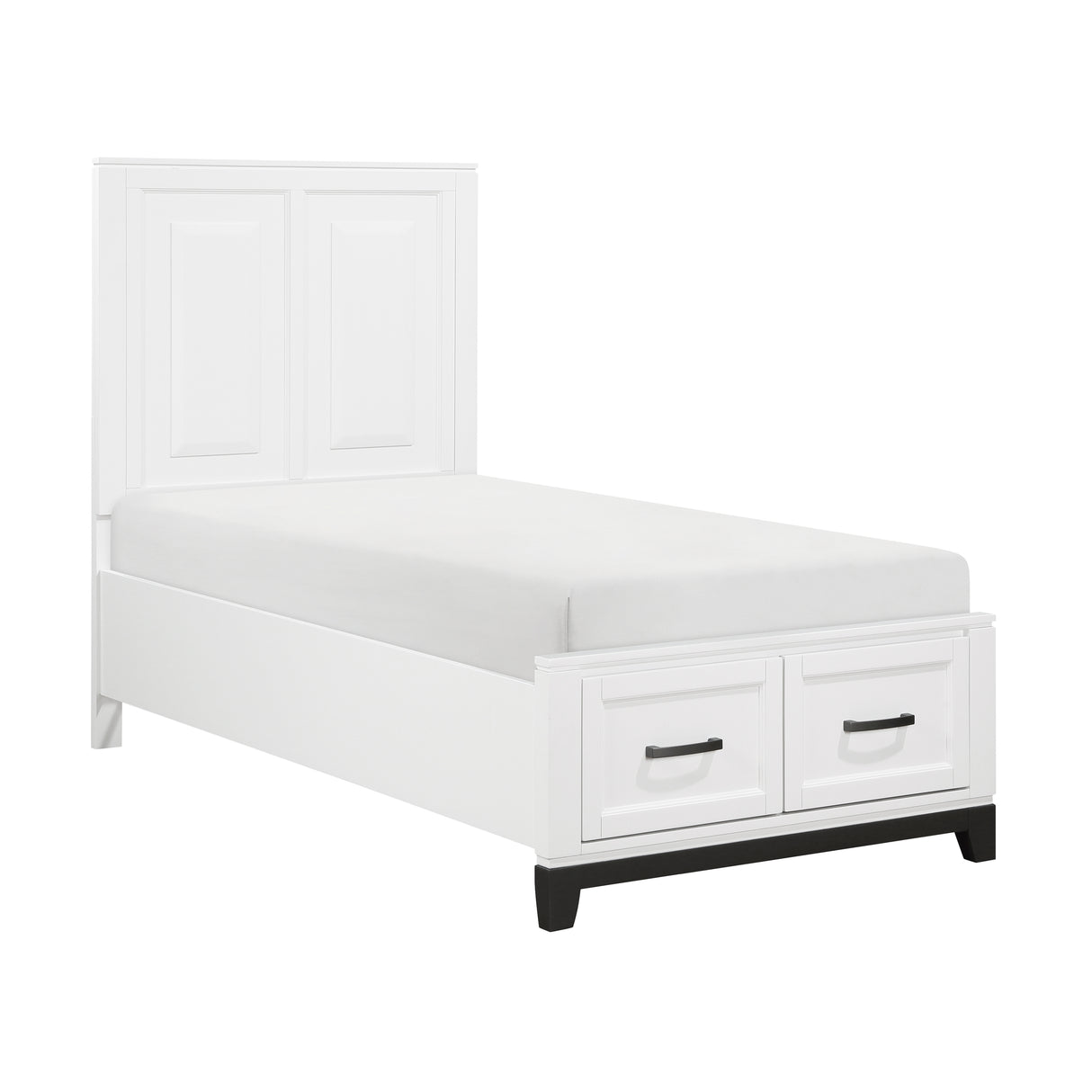 Garretson Twin Platform Bed With Footboard Storage