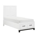 Garretson Twin Platform Bed With Footboard Storage