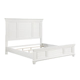 Mackinac White Eastern King Bed