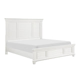 Mackinac White Eastern King Bed