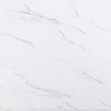 Venera White Faux Marble Rectangular 79-Inch Dining Table