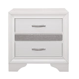 Luster White Night Stand