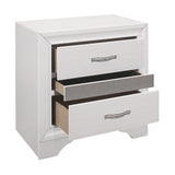 Luster White Night Stand