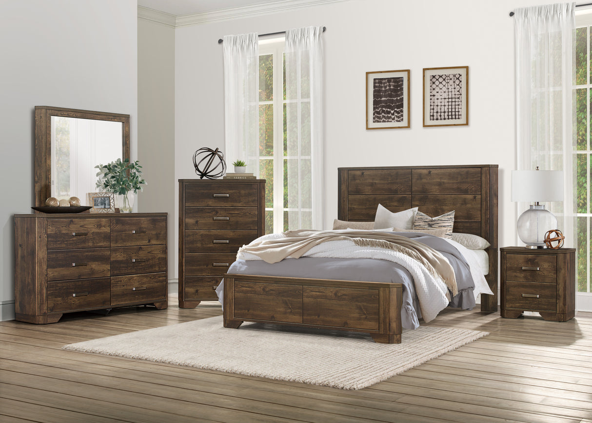 Jocelyn Rustic Brown Eastern King Bed