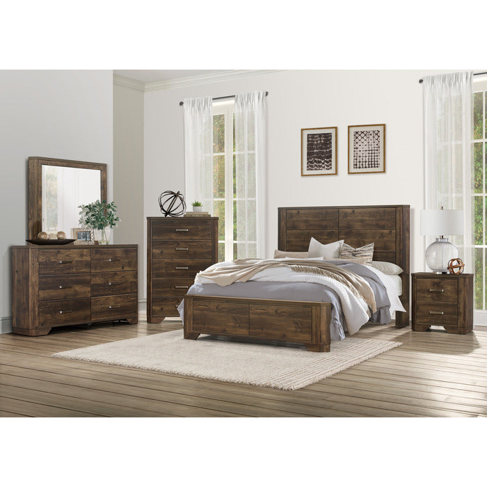 Jocelyn Rustic Brown California King Bed