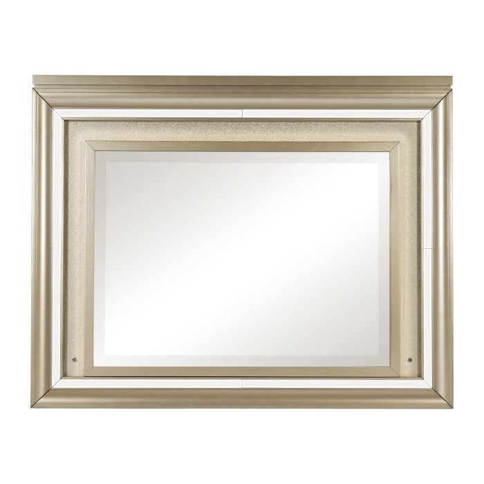 Loudon Champagne Metallic Mirror With Led Lighting