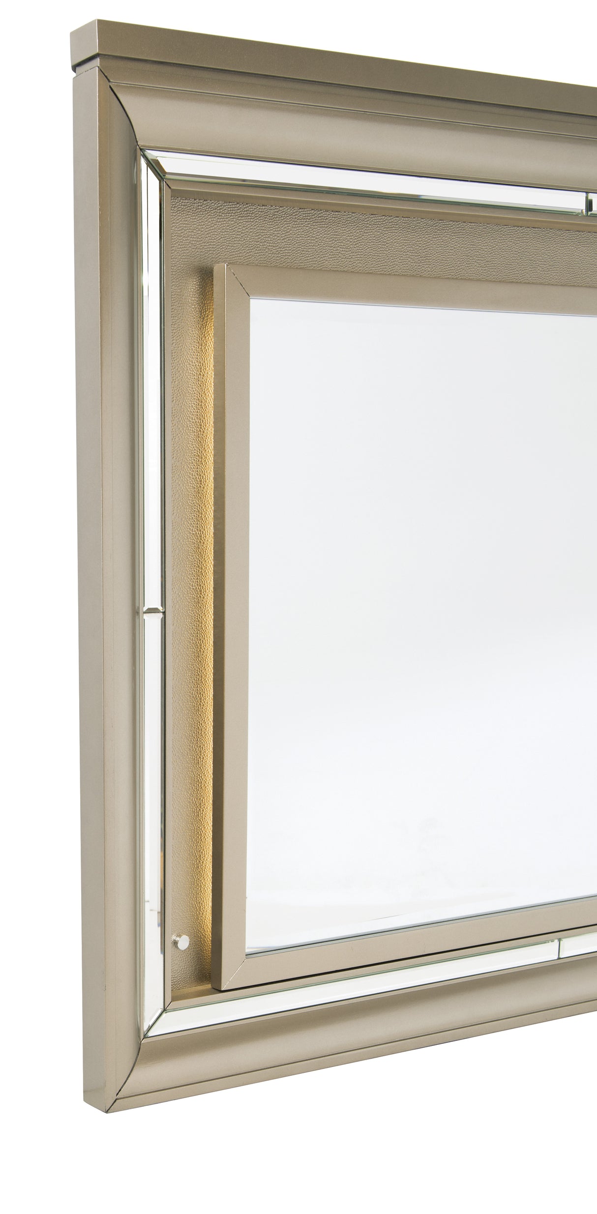 Loudon Champagne Metallic Mirror With Led Lighting