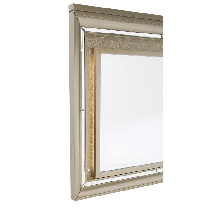 Loudon Champagne Metallic Mirror With Led Lighting