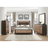 Danridge Brown And Espresso Eastern King Bed With Led Lighting