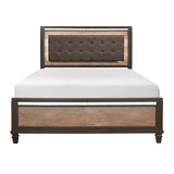 Danridge Brown And Espresso Eastern King Bed With Led Lighting