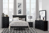 Seabright Black Queen Bed