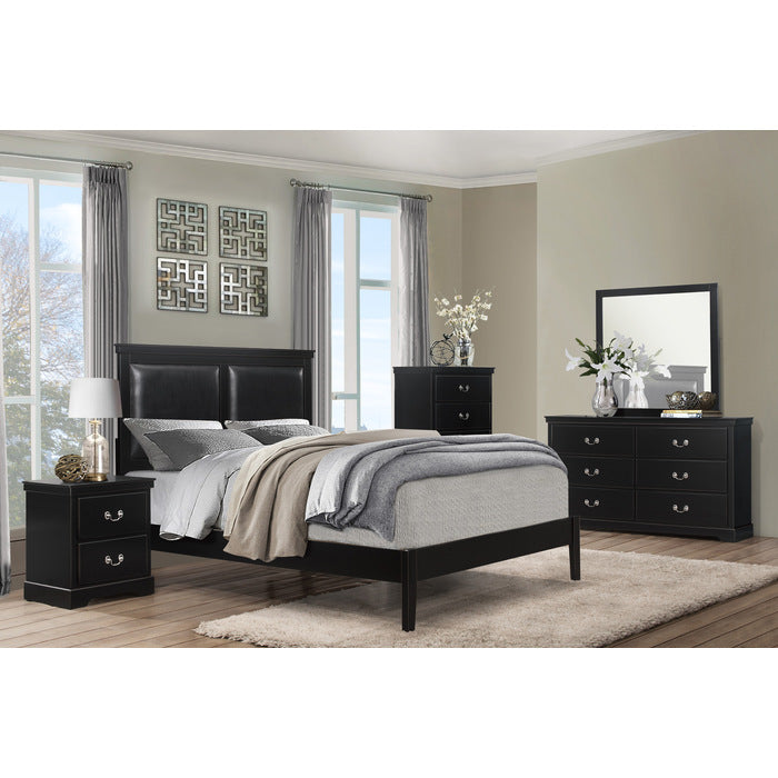 Seabright Black Queen Bed