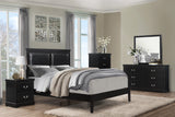 Seabright Black Queen Bed