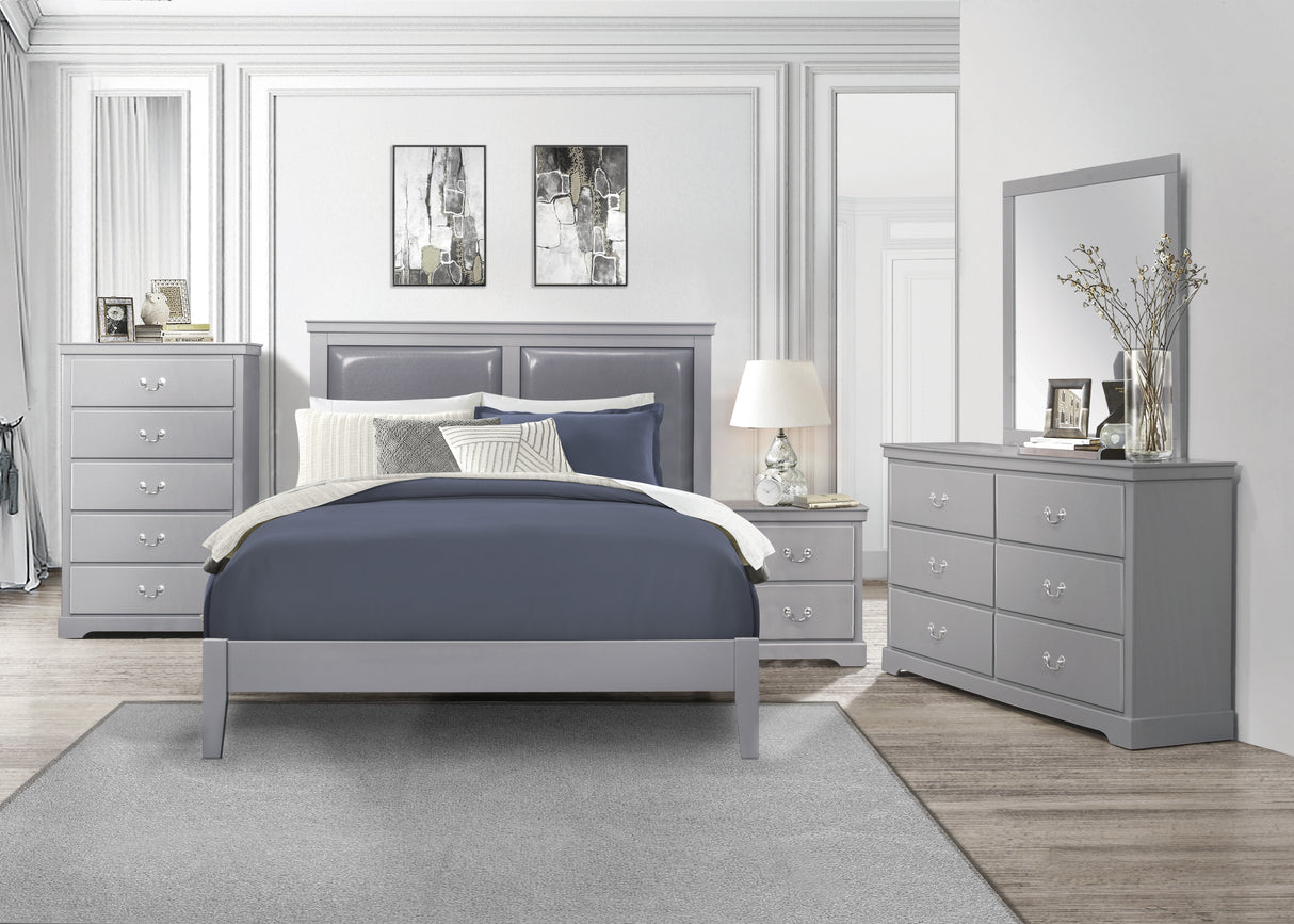 Seabright Gray Queen Bed