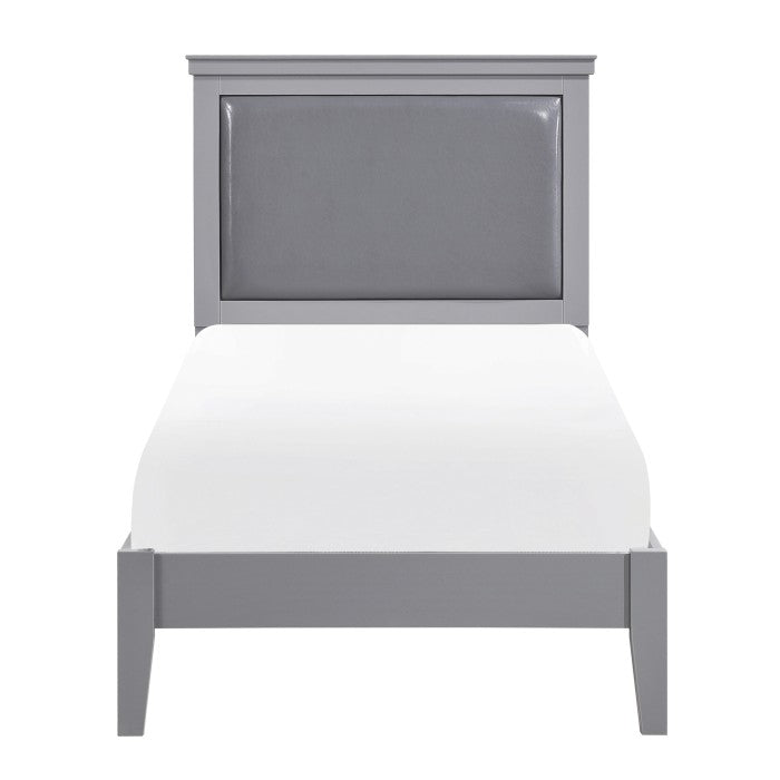 Seabright Gray Twin Bed