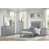 Seabright Gray Twin Bed