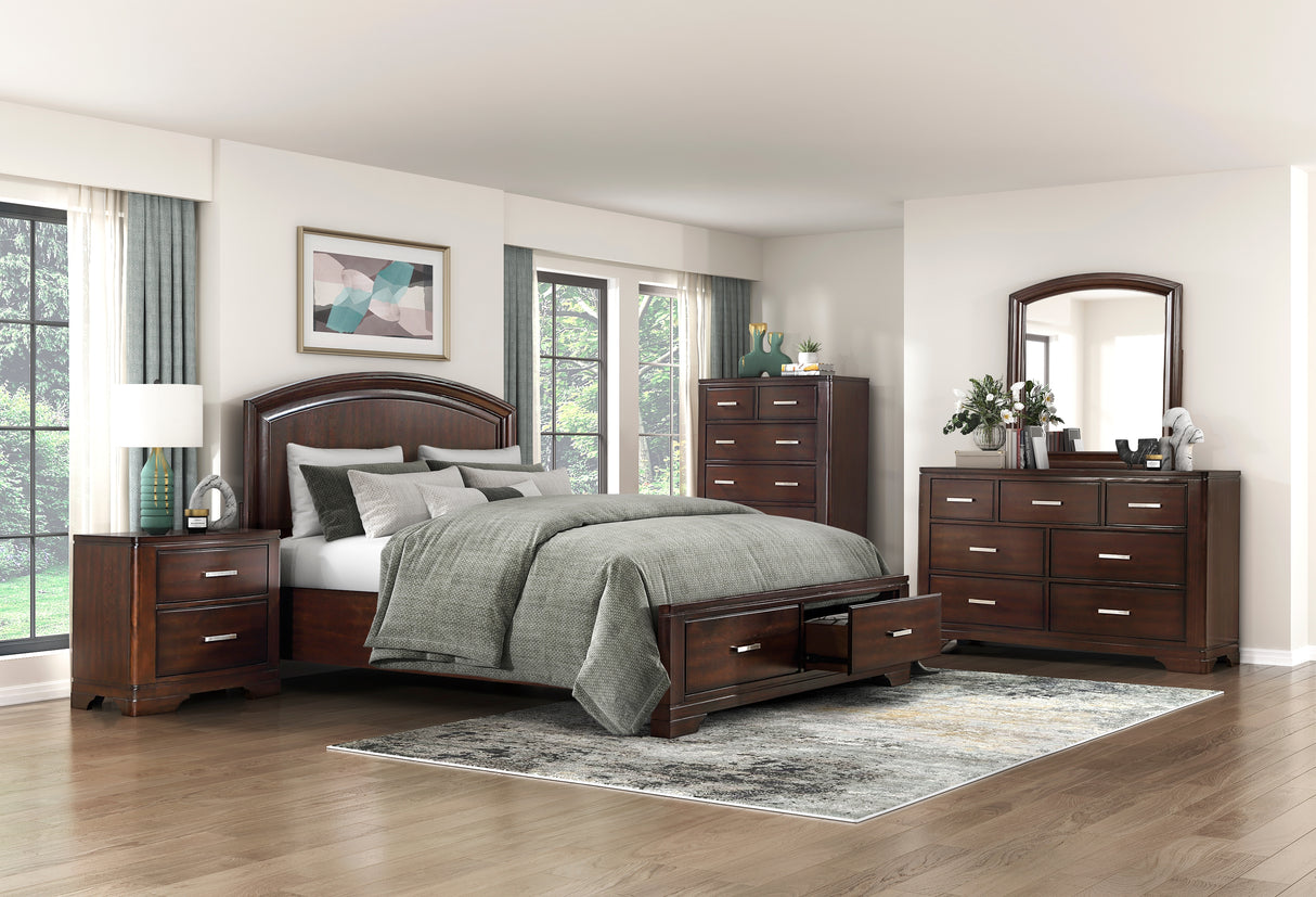 Hudson Eastern King Platform Bed With Footboard Storage