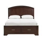 Hudson Full Platform Bed With Footboard Storage