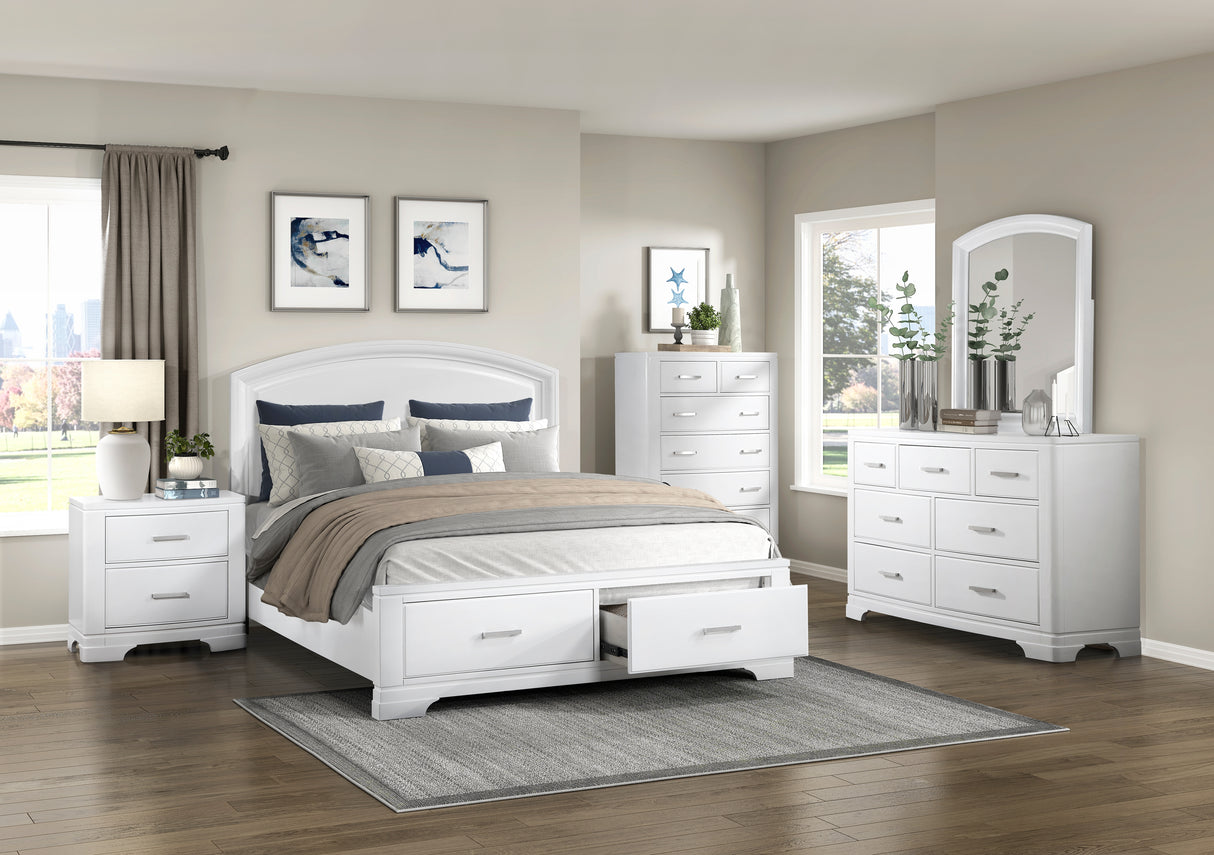 Hudson Queen Platform Bed With Footboard Storage