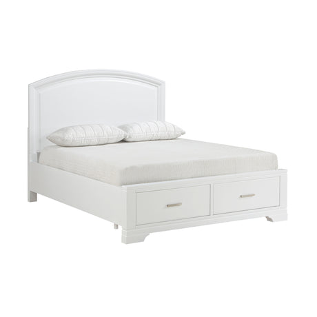 Hudson Queen Platform Bed With Footboard Storage