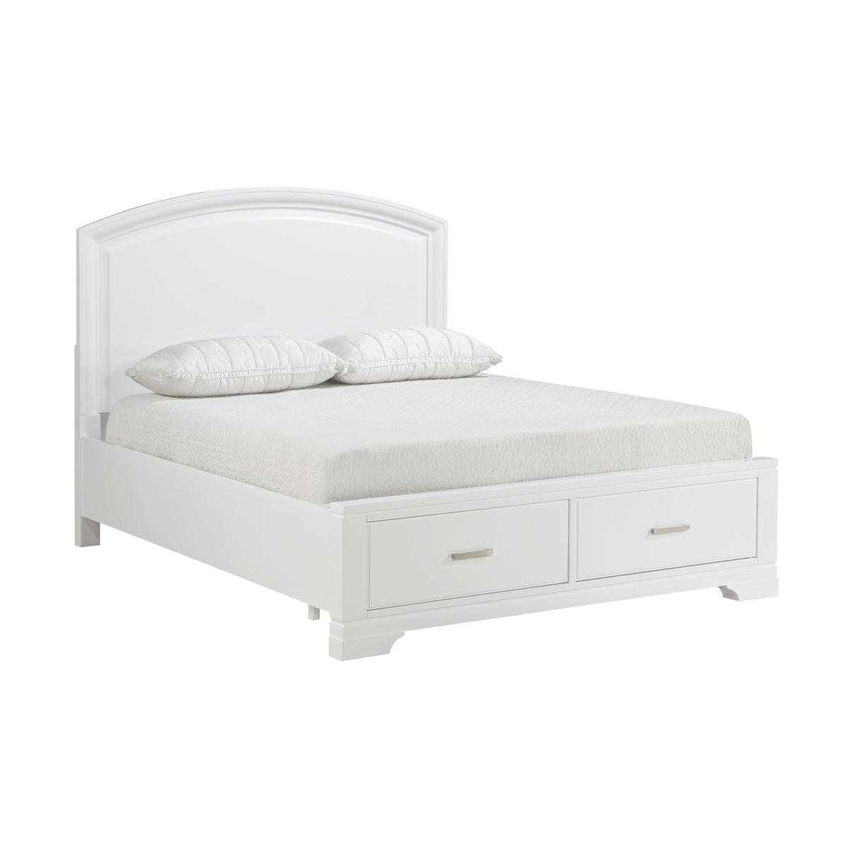 Hudson California King Platform Bed With Footboard Storage