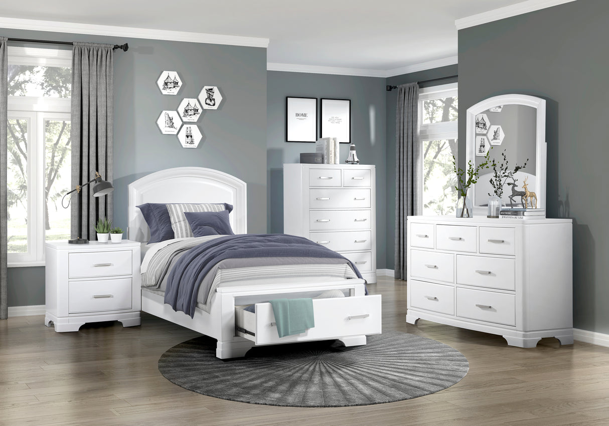 Hudson Twin Platform Bed With Footboard Storage