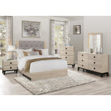 Whiting Natural Full Upholstered Panel Bed