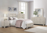 Quinby Light Brown Twin Bed