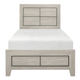 Quinby Light Brown Twin Bed