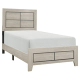 Quinby Light Brown Twin Bed