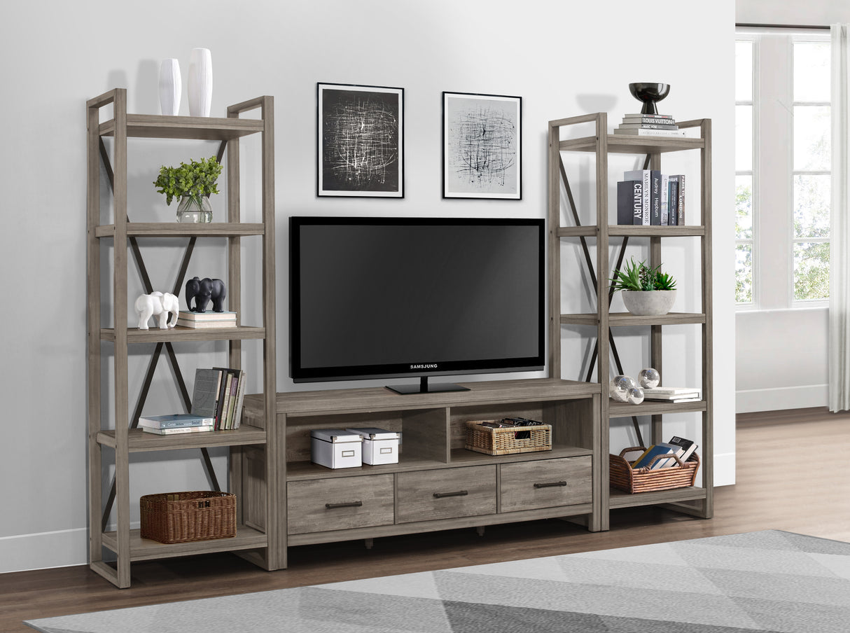 Bainbridge Weathered Gray 66" TV Stand