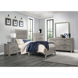 Corbin Gray Twin Panel Bed