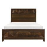 Aziel Walnut Queen Bed