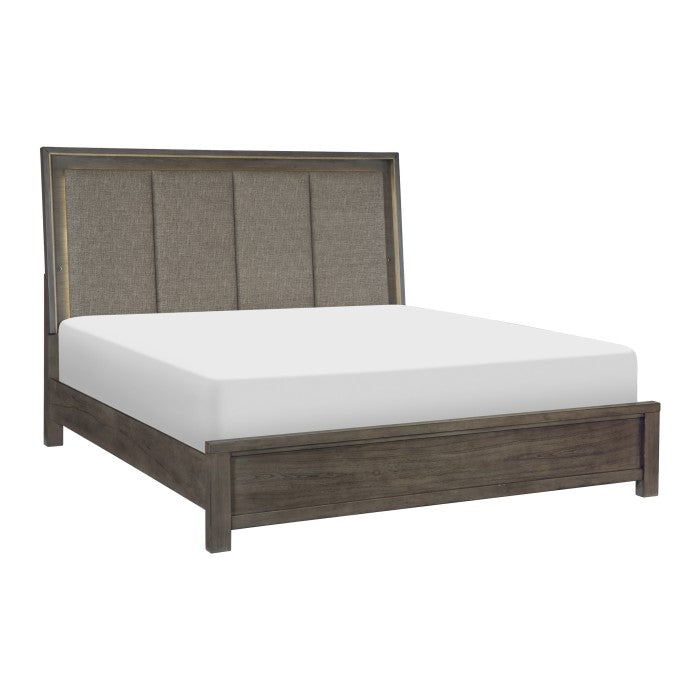 Scarlett Brownish Gray Eastern King Bed