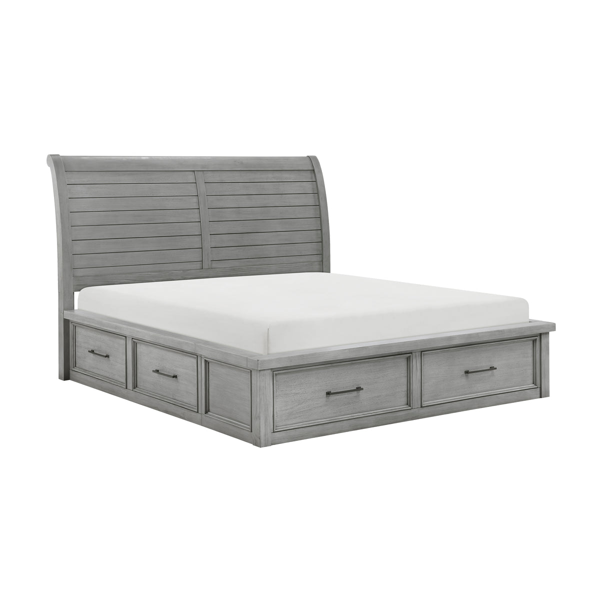 Logandale Queen Platform Bed With Footboard Storage