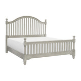 Mossbrook Light Gray Eastern King Bed