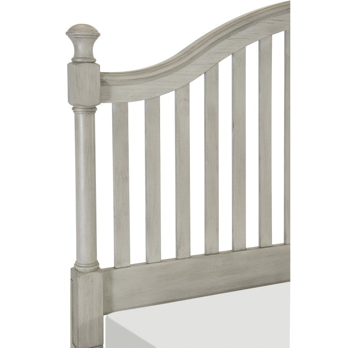 Mossbrook Light Gray Eastern King Bed