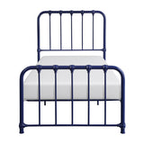 Bethany Blue Twin Metal Platform Bed